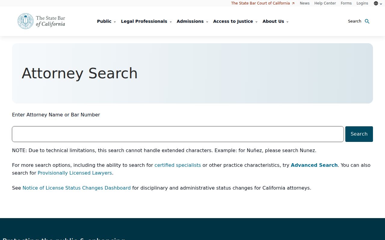 Carlsbad people directories State Bar attorney search page